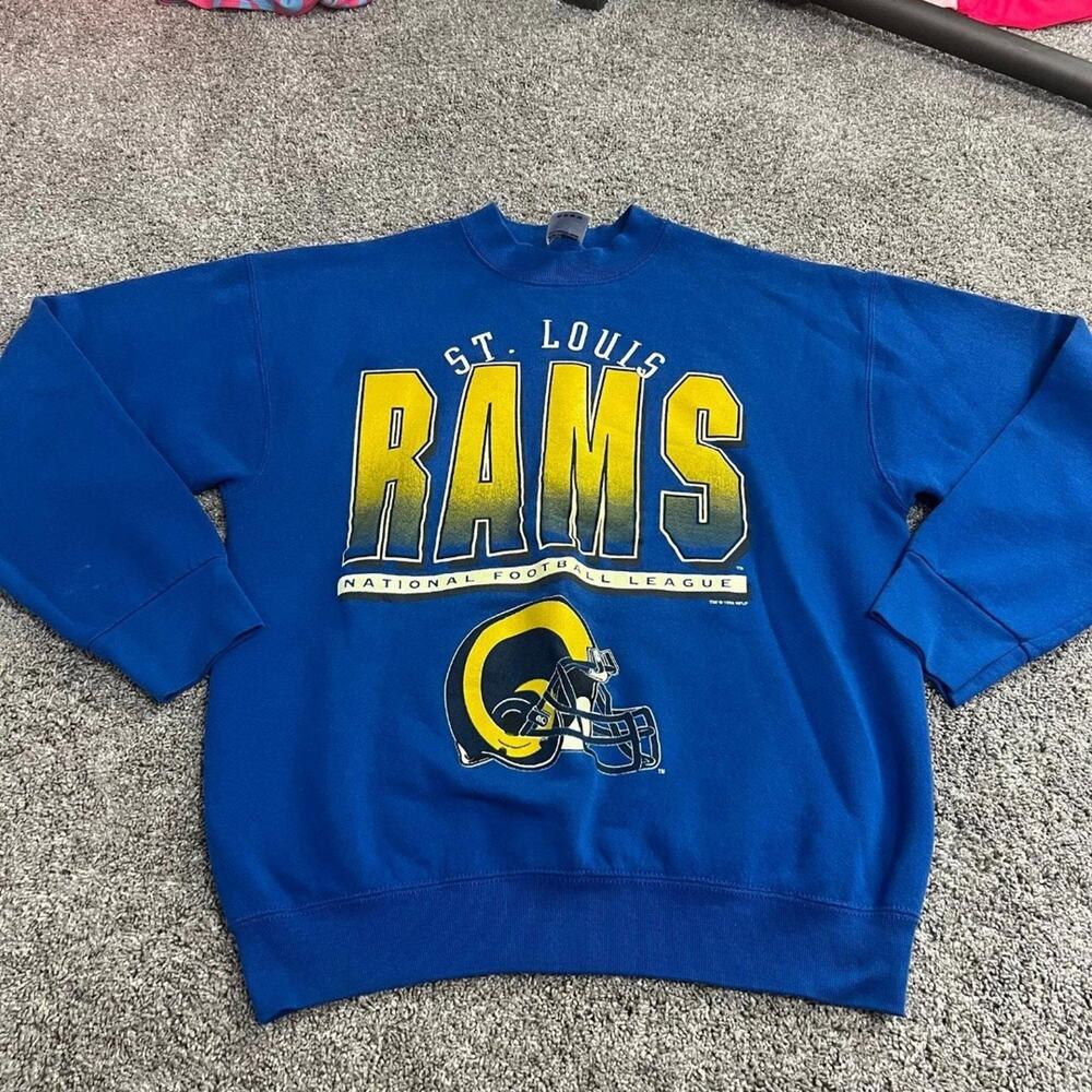 Official Fan Sportswear NFL Vintage St. Louis Rams 1995 Sweatshirt size Medium